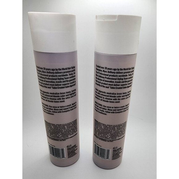 2 Marc Anthony Complete Color Care Purple Shampoo FOR BLONDES & HIGHLIGHTS, 8oz - Picture 2 of 3